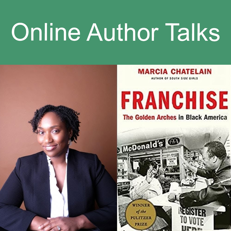 Image of Dr. Chatelain and her book, Franchise