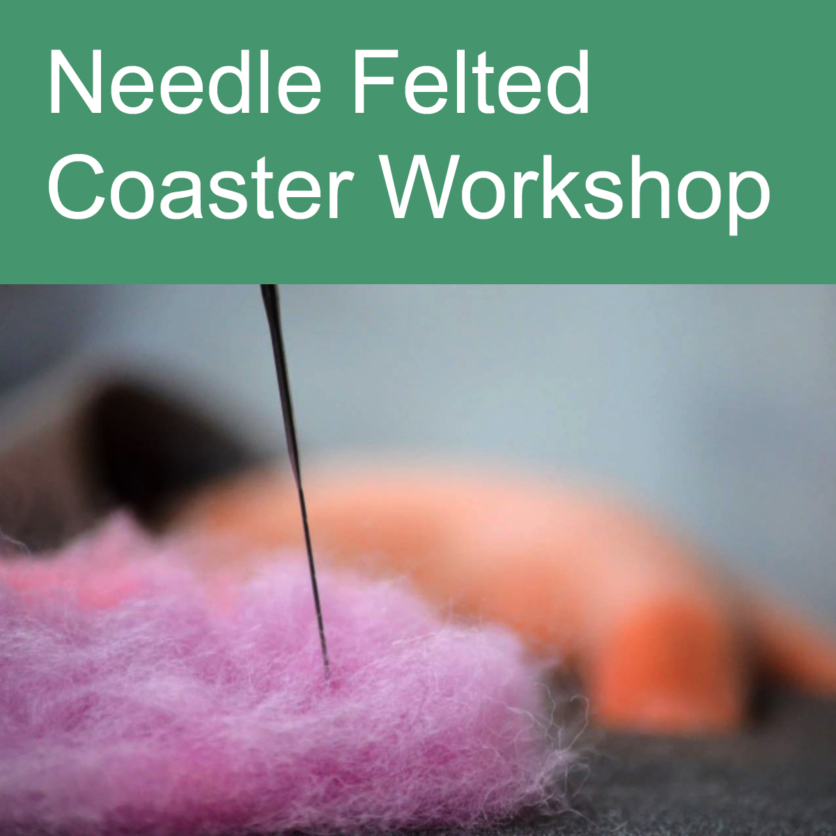 wool being needle felted