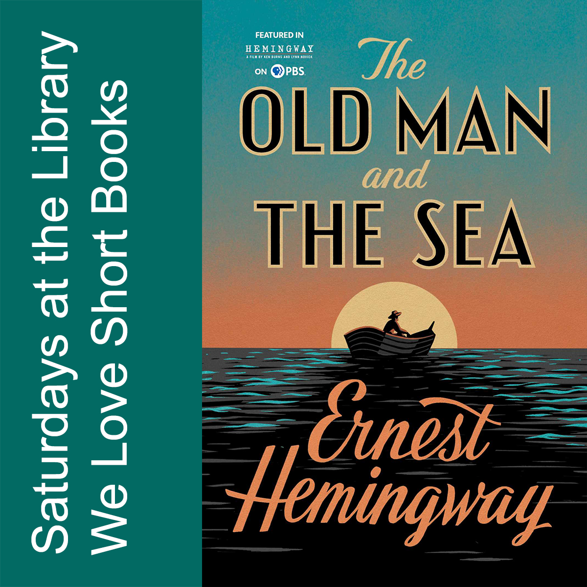 Book cover: The Old Man and t he Sea by Ernest Hemingway