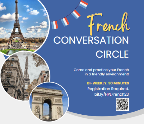 French Conversation Circle Registration Flyer