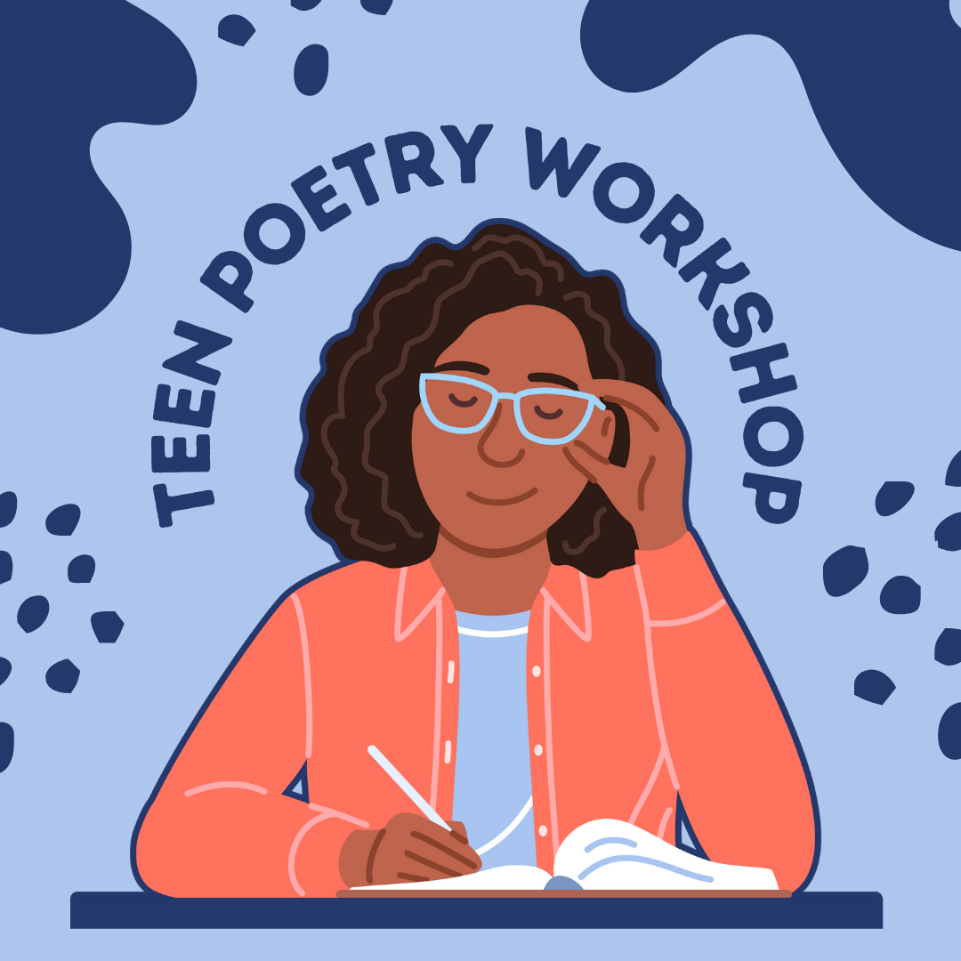 teen poetry workshop flyer