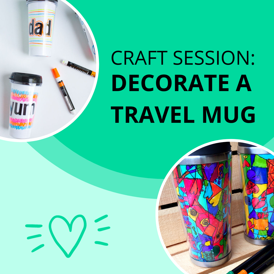 decorate a travel mug