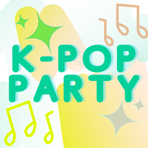 K-Pop Party Graphic and Text