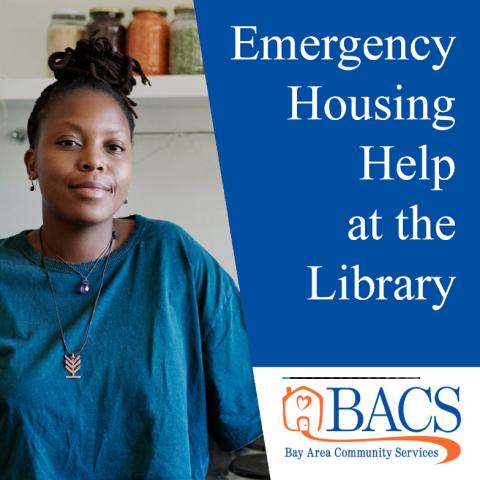 emergency housing help at the library with bay area community services