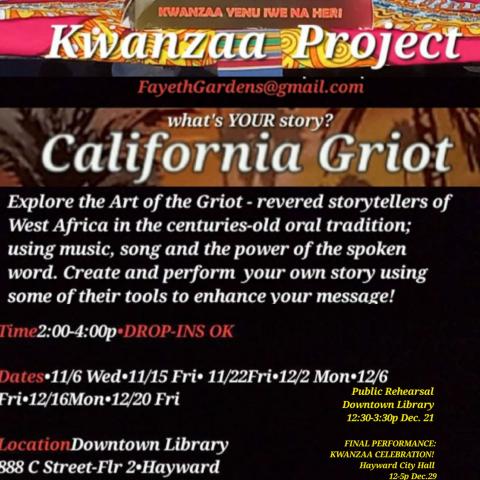 Kwanzaa Program Flyer with Dates