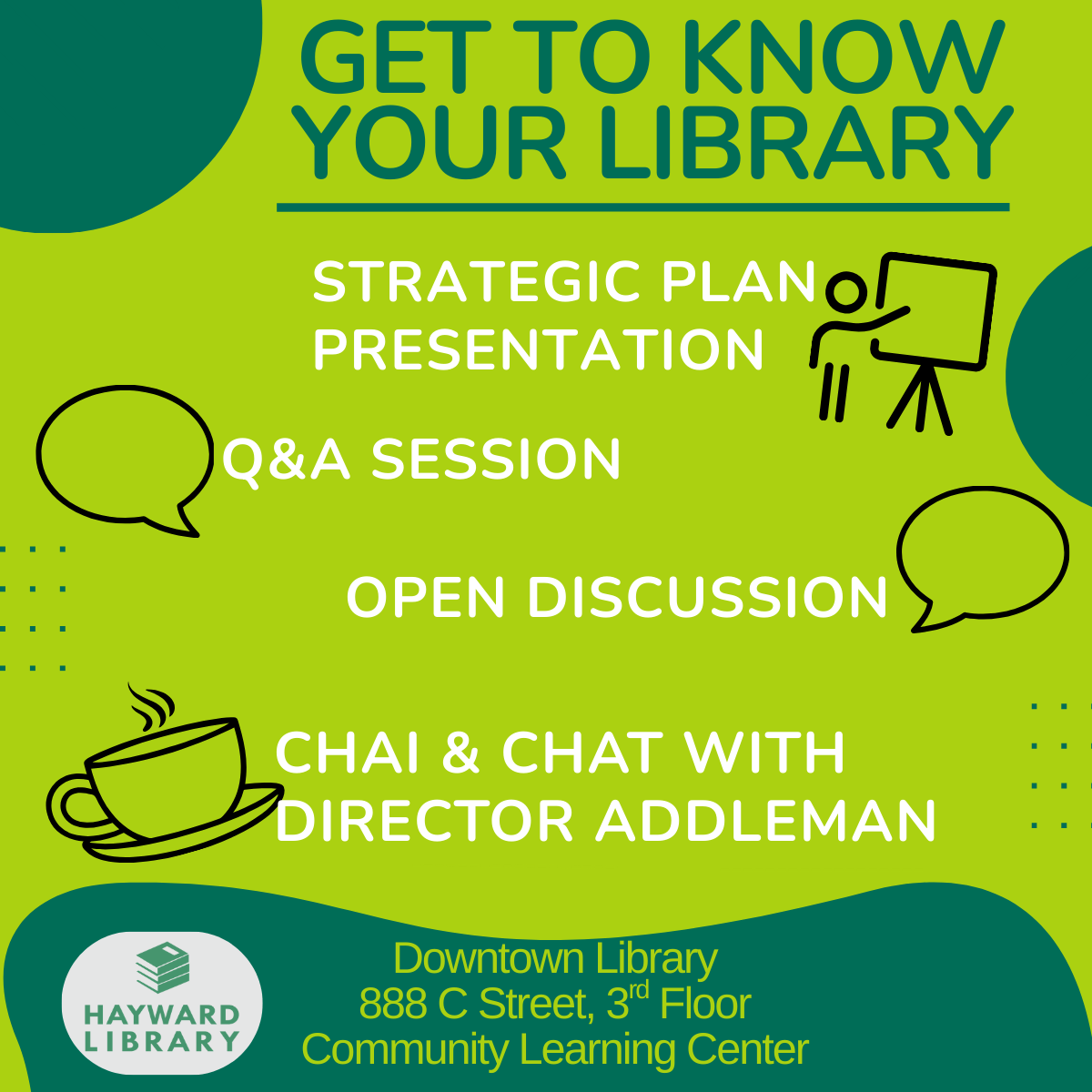 Info regarding "Get to Know Your Library" event